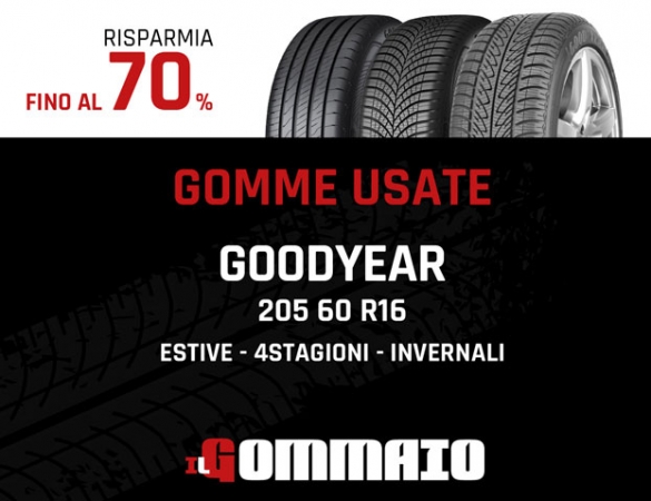 Gomme Usate GOODYEAR 205 60 R16 come Nuove Accessori Auto